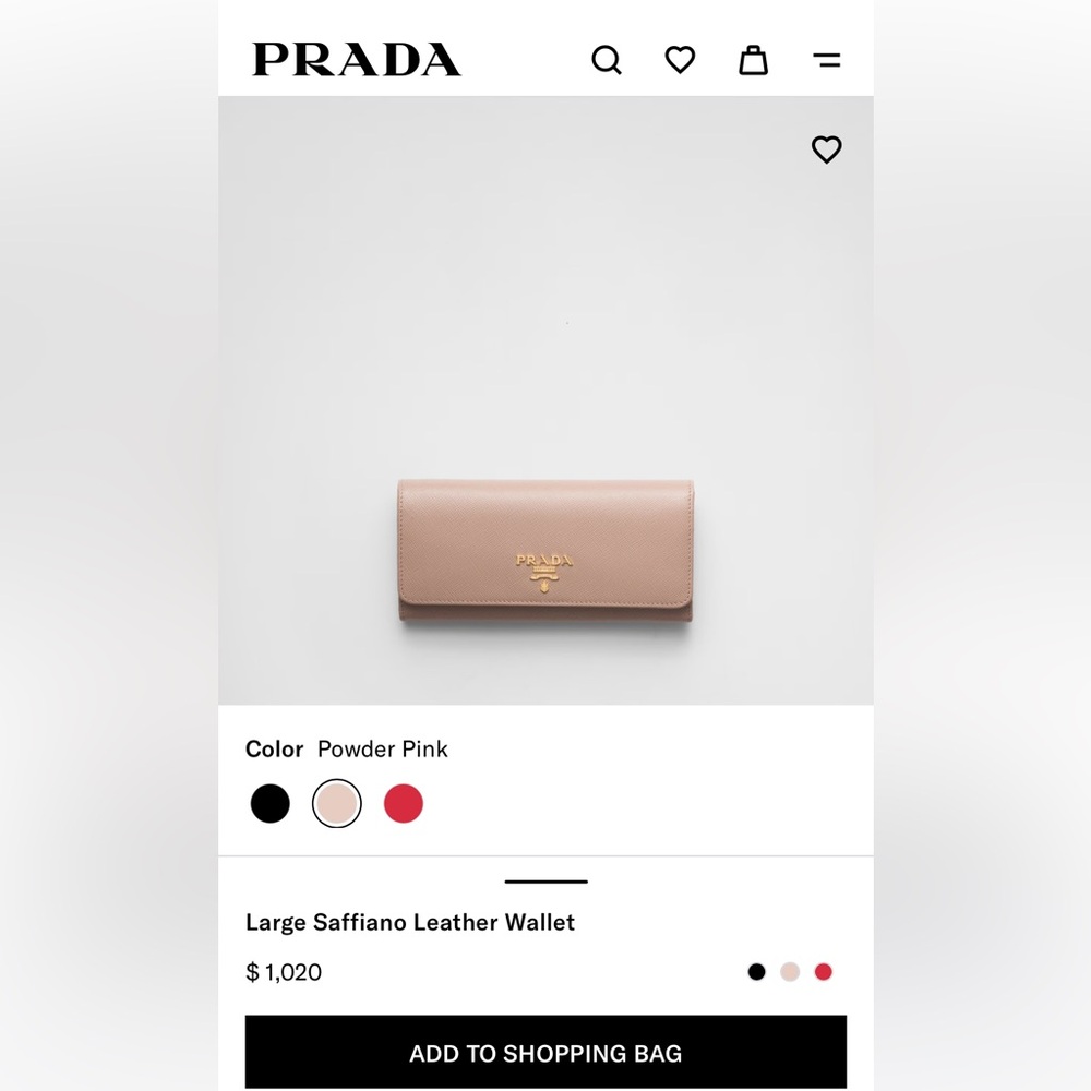 Prada Saffiano Long Wallet Camel - Picture 14 of 16